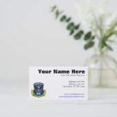 Auslese ein Prozent (blau) Visitenkarte (Stehend Vorderseite)