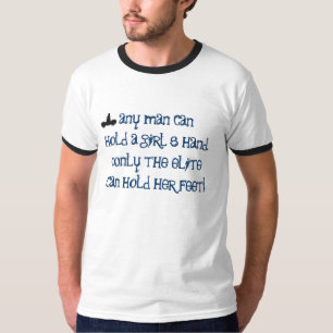 "Auslese-Griff ihre Fuß-" männliches T-Shirt