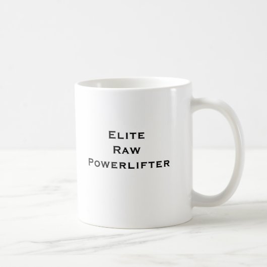 Auslese rohes Powerlifter Kaffeetasse (Rechts)