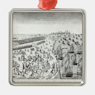 Auslieferung bei Yorktown, 1781 Silbernes Ornament