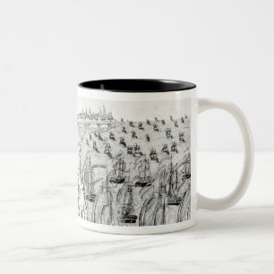 Auslieferung bei Yorktown, 1781 Zweifarbige Tasse