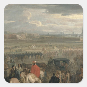 Auslieferung der Zitadelle von Cambrai Quadratischer Aufkleber