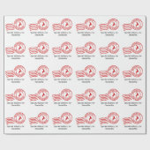 Auslieferung durch Reindeer Mail niedlichen Weihna Geschenkpapier (Flach)