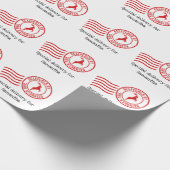 Auslieferung durch Reindeer Mail niedlichen Weihna Geschenkpapier (Ecke)