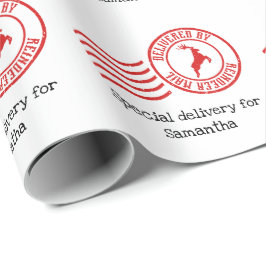 Auslieferung durch Reindeer Mail niedlichen Weihna Geschenkpapier