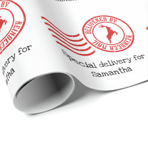 Auslieferung durch Reindeer Mail niedlichen Weihna Geschenkpapier