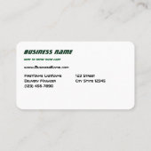 Auslieferung Van Green Business Card Visitenkarte (Rückseite)
