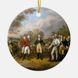 Auslieferung von General Burgoyne - 1822 Keramik Ornament
