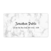 Auslieferung von White Marble Script Luxe Moderne (Vorne)