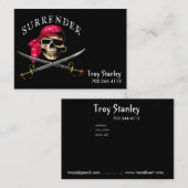 Auslieferungs-Piraten-Visitenkarteschablone Visitenkarte (Vorne/Hinten)