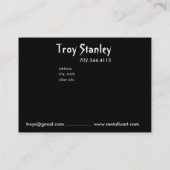 Auslieferungs-Piraten-Visitenkarteschablone Visitenkarte (Rückseite)