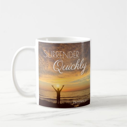 Auslieferungs-schnell Sprichwort-inspirierend Kaffeetasse (Links)