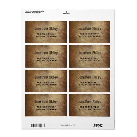 Auslieferungszeichen für Kupfertextur (Vorne)