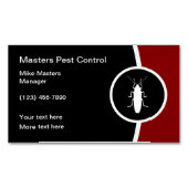 Auslöschdienste Modernes Insektendesign Magnetische Visitenkarte (Vorderseite)