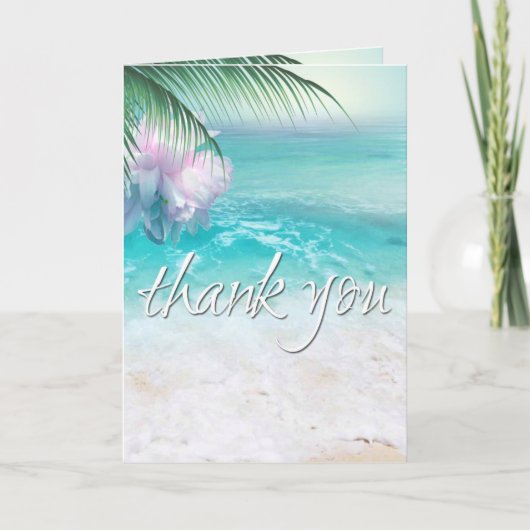 AUSLÖSUNG DER OZEAN-GEWÄSSER Vielen Dank Dankeskarte (Vorderseite)