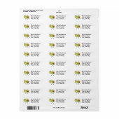 Ausnahmsweise Avocado Couple Address Label (Vorne)