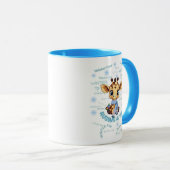 AUsome Winter Giraffe – Cute Autism Awareness  Tasse (VorderseiteRechts)