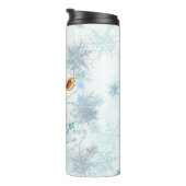 AUsome Winter-Giraffe – Süße Autismus-Aufklärung  Thermosbecher (Nach rechts gedreht)