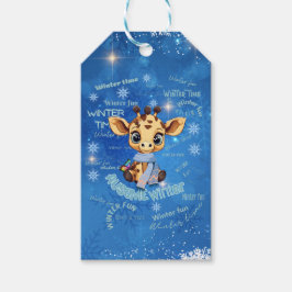 Ausome Winter – One of a Kind Snowflake Giraffe Geschenkanhänger