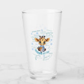 Ausome Winter – One of a Kind Snowflake Giraffe  Glas (Vorderseite)