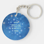 Ausome Winter – One of a Kind Snowflake Giraffe Schlüsselanhänger (Rückseite)