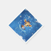 Ausome Winter – One of a Kind Snowflake Giraffe Serviette (Ecke)