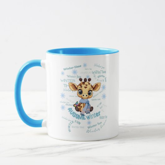 Ausome Winter – One of a Kind Snowflake Giraffe  Tasse (Links)