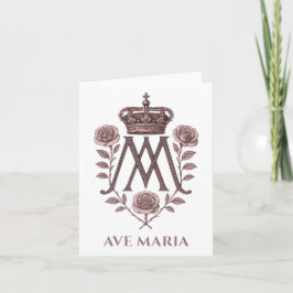 Auspice Maria Ave Maria Gebetskarte Karte