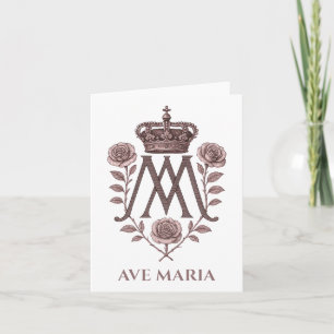 Auspice Maria Ave Maria Gebetskarte Karte