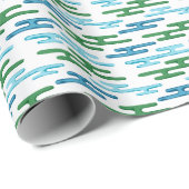 Auspicious Cloud Bands in Green and Aqua Geschenkpapier (Rolleneckpunkt)