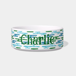 Auspicious Cloud Bands in Green and Aqua Napf