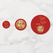 Auspicious Clouds Chinesisch Neujahr Tiger 2022 TC Konfetti (Vorderseiten)