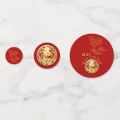 Auspicious Clouds Chinesisches Neujahr Rabbit 2023 Konfetti (Rückseiten)