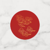 Auspicious Clouds Chinesisches Neujahr Rabbit 2023 Konfetti (Klein Vorderseite)