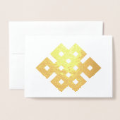 Auspicious Knot Endless Knot Buddhist Symbol Folienkarte (Vorderseite mit Umschlag)