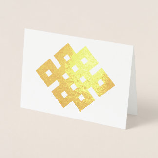 Auspicious Knot Endless Knot Buddhist Symbol Folienkarte
