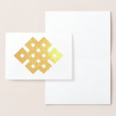 Auspicious Knot Endless Knot Buddhist Symbol Folienkarte (Anzeige)