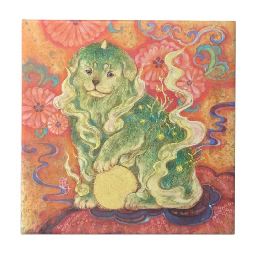 Auspicious Komainu: Guardian of Yuzen Dreams (Un Fliese (Vorderseite)