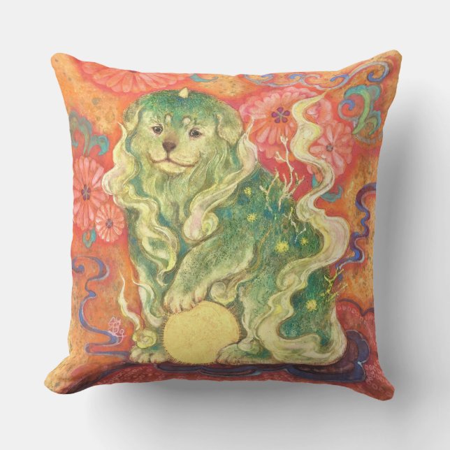 Auspicious Komainu: Guardian of Yuzen Dreams (Un  Kissen (Vorderseite)