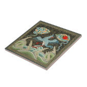 Auspicious Tide & Phoenix steigendes chinesisches  Fliese (Seite)