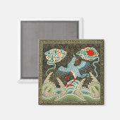 Auspicious Tide & Phoenix steigendes chinesisches  Magnet (Vorderseite/Rückseite)