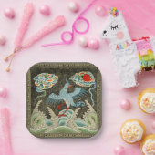 Auspicious Tide & Phoenix steigendes chinesisches Pappteller (Party)