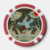 Auspicious Tide & Phoenix steigendes chinesisches  Pokerchips (Rückseite)