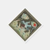 Auspicious Tide & Phoenix steigendes chinesisches Serviette (Ecke)