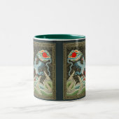 Auspicious Tide & Phoenix steigendes chinesisches Zweifarbige Tasse (Mittel)