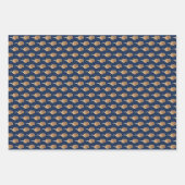 Auspicious Wolken 2023 Chinesisch Neujahr Blue Gol Geschenkpapier Set (Vorderseite)