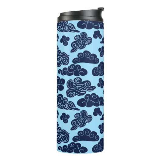 Auspicious Wolken Traditionelle chinesische T Must Thermosbecher (Nach links gedreht)