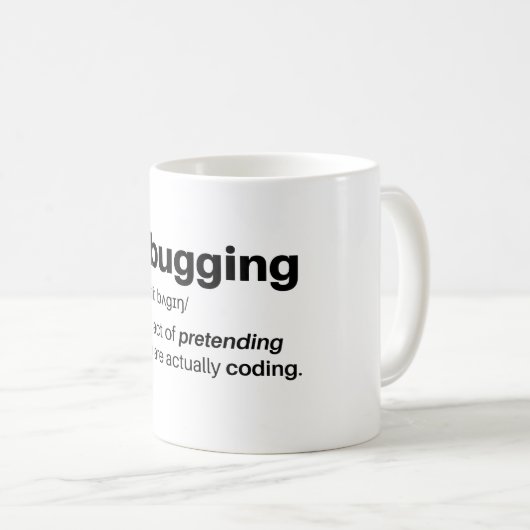 Ausprüfen - vortäuschend sind Sie wirklich Kaffeetasse (VorderseiteRechts)