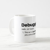 Ausprüfen - vortäuschend sind Sie wirklich Kaffeetasse (Vorderseite Links)