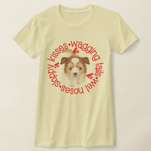 Ausralian Shepherd, Sloppy Kisses B&C T-Shirt (Ablage )